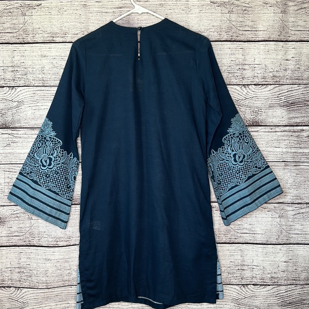 New Sana Safinaz Pakistani Embroidered Lawn Indian Dress Size XS - Picture 7 of 13